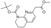 Molecular Structure of 925889-81-2 ((8-BOC-5,6,7,8-TETRAHYDRO-[1,8]NAPHTHYRIDIN-2-YL)-ACETIC ACID METHYL ESTER)
